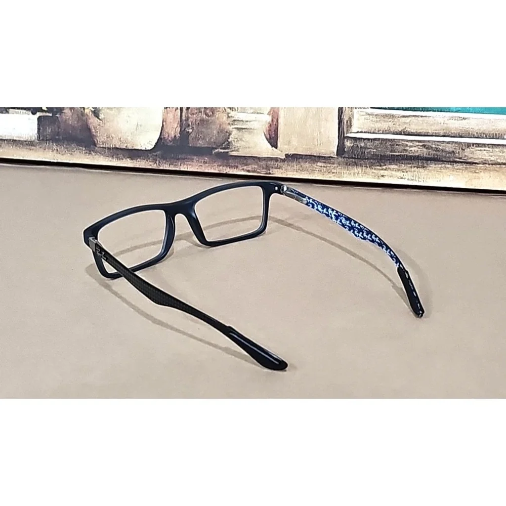 Ray-Ban Eyeglasses RB 8901 5262 Blue/Exposed Carbon Fiber Rectangular 53[]17 145